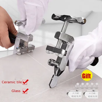 

New Professional 2-in-1 Glass Tile Cutter High-strength Portable Opener Diamond Cutting Opener Breaker Glass Cutting Tools