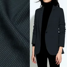 Ярко-синяя полоска на темно-синем фоне шерсть смешанная ткань 280 г/метр, WF215