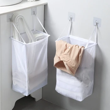 

Wall-mounted Laundry Storage Bag Bathroom Storage Basket Dirty Laundry Basket Folding Household Laundry Basket Storage Bag