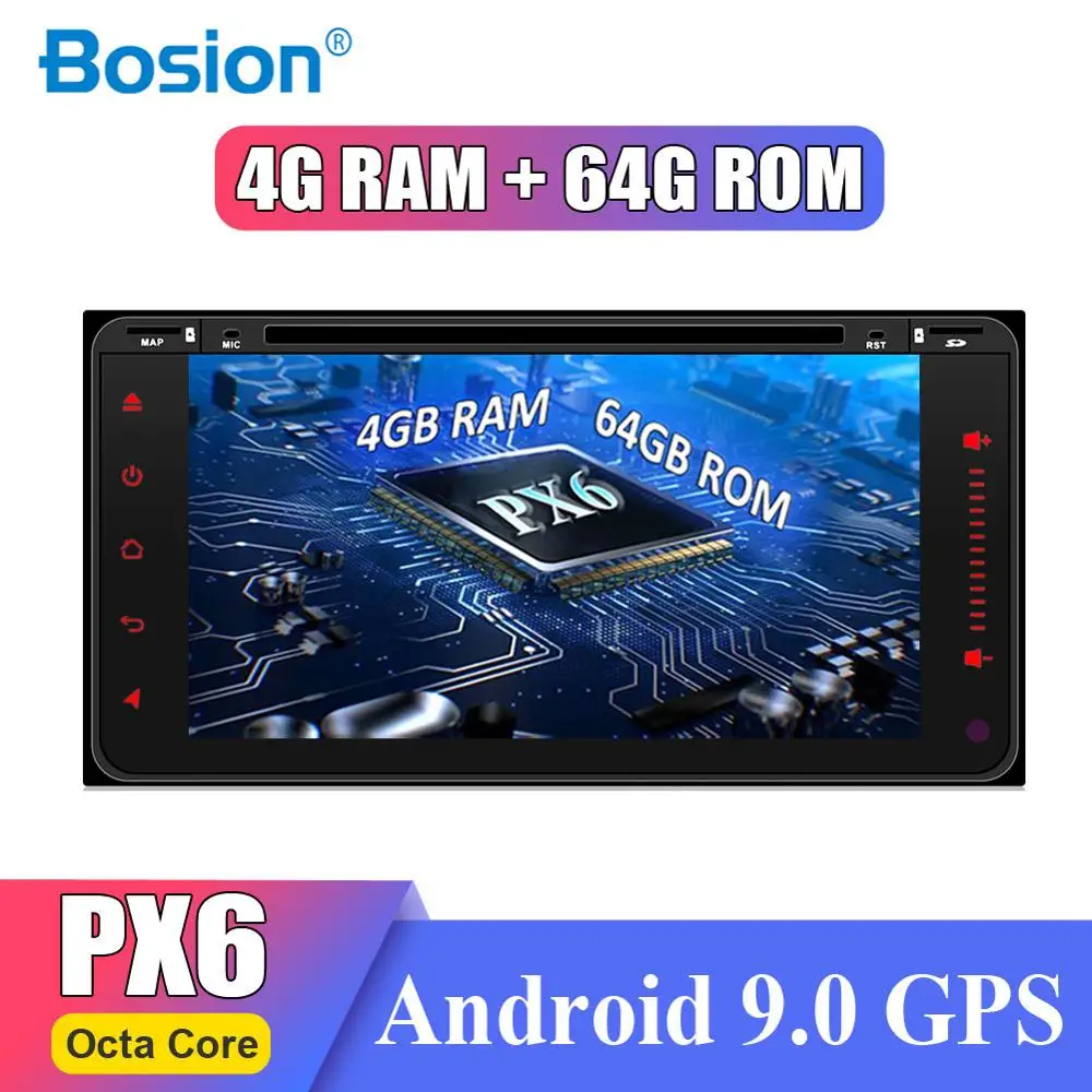 Автомобильный gps Android 9,0 для Toyota Hilux Vios старый Camry Rav4 Prado 200*100 мм 4G+ 64G Wifi BT Автомобильный DVD Радио стерео плеер DAB OBD