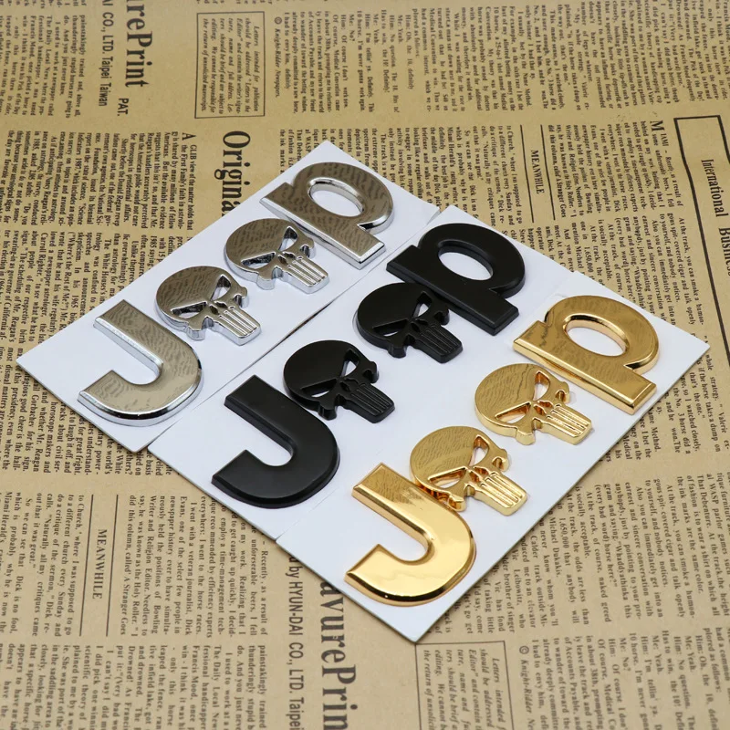 

3D metal car standard car tail stickers decorative stickers for Jeep Wrangler Grand Cherokee Guide Free Light Knight