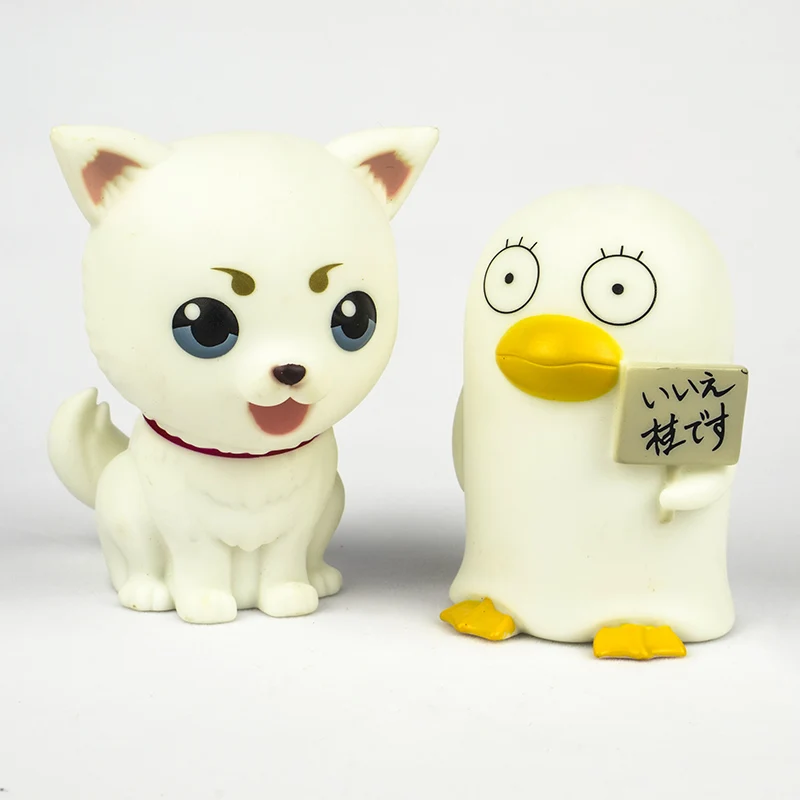 Японское аниме 2 шт. гинтама талисманы милые kawaii Sadaharu Elizabeth dog Пингвин фигурка коллекционные игрушки копилка для детей