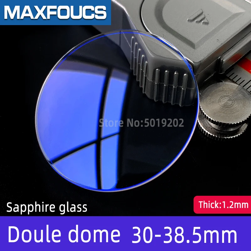 

Blue AR Sapphire Double Dome 1.2mm Thick Diameter 30-38.5mm Anti-scratch Anti reflective coating coated Watches Repair Parts