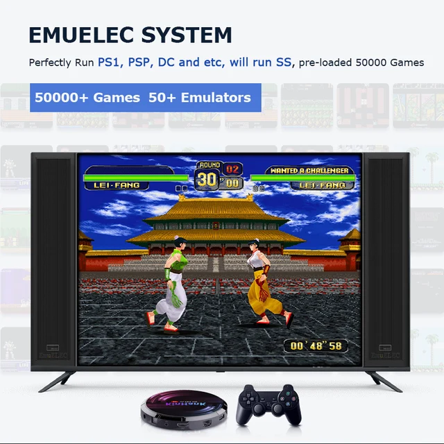 4K HD Retro Video Game Consoles H96 Super Console X Max For SS/PSP/PS1/N64/SNES With 50000 Classic Game 4G RAM Android TV 9.0 2