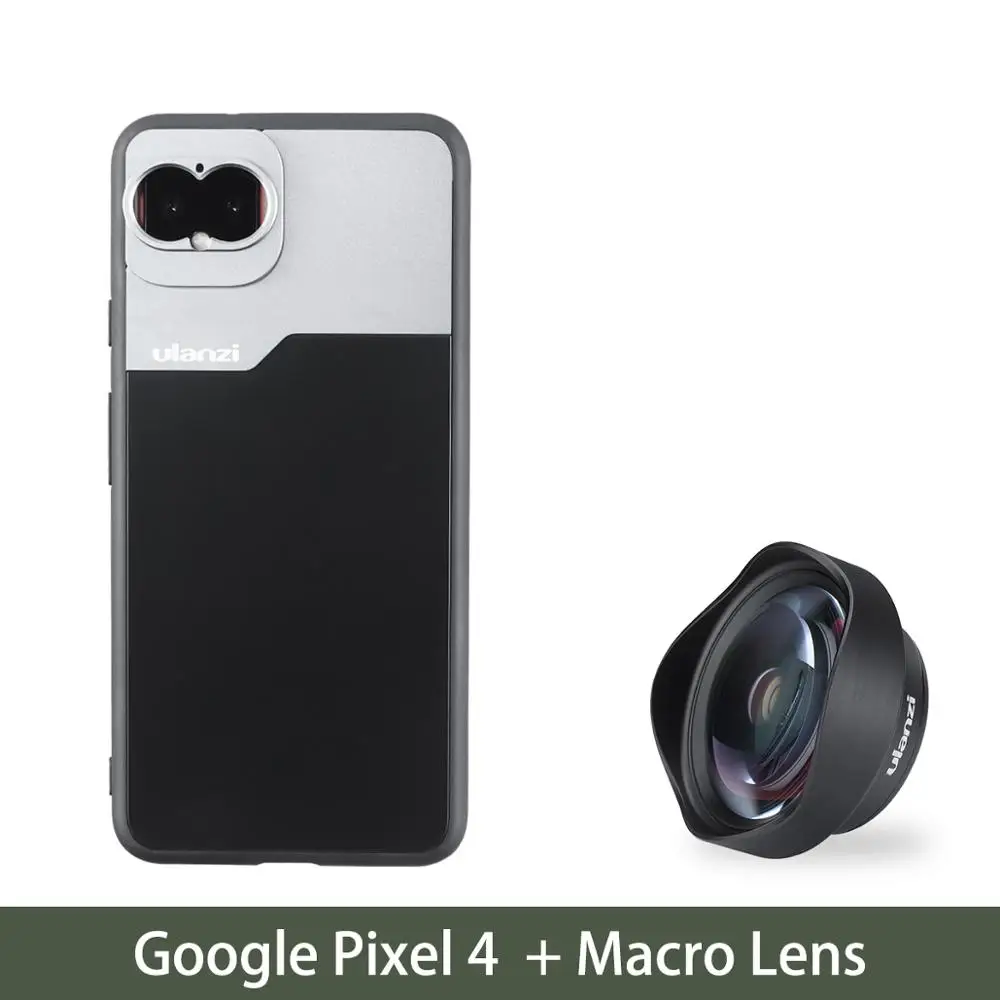 Ulanzi 17 мм резьбовой чехол для телефона объектив Комплект для Pixel 4 4XL 10X макрообъектив 1.33X анаморфный чехол для объектива Комплект - Цвет: Piexl 4 Macro Lens