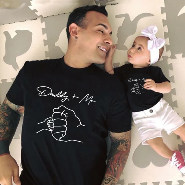 Camisetas a juego con estampado de papá + yo, divertidas camisetas  familiares a juego, regalo para el Día del Padre, ropa para papá e hija e  hijo _ - AliExpress Mobile