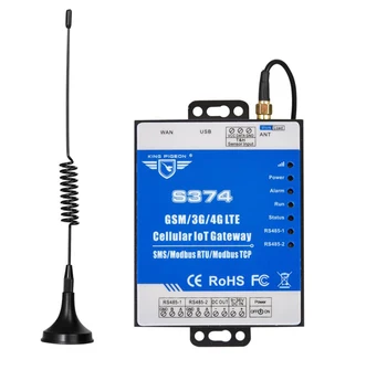 

2G 3G 4G LET IoT Gateway 2 RS485 for Aquaculture Sewage Treatment monitoring support Modbus TCP S374