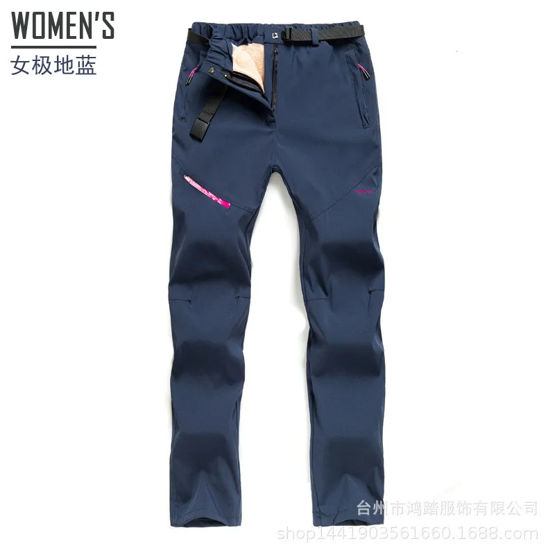 35 градусов лыжные брюки для влюбленных зимние уличные водонепроницаемые сноуборд зимние брюки толстые теплые брюки мужские треккинговые походные брюки - Цвет: 06-Women