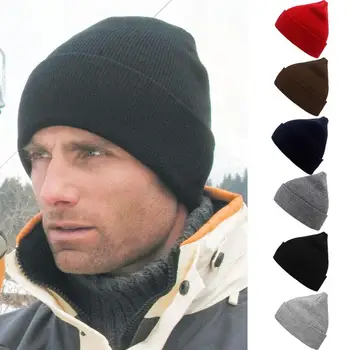 

Unisex Winter Warm Knitted Skullcap Adult Casual Short Thread Hip Hop Hat Men Beanie Wool Elastic Hats Women Fashion Funny Cap