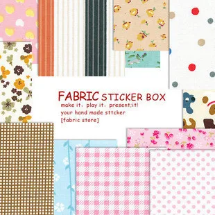 Cloth Sticker Flower Fabric Adhesive Tape/DIY Printed Bandage/Cute South Korea Pure Cotton Cloth Sticker 14*20 Cm
