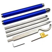 

Woodturning Tools Set Woodworking Chisel Carbide Inserts Cutter Bar Aluminum Handle Wood Turning For Lathe