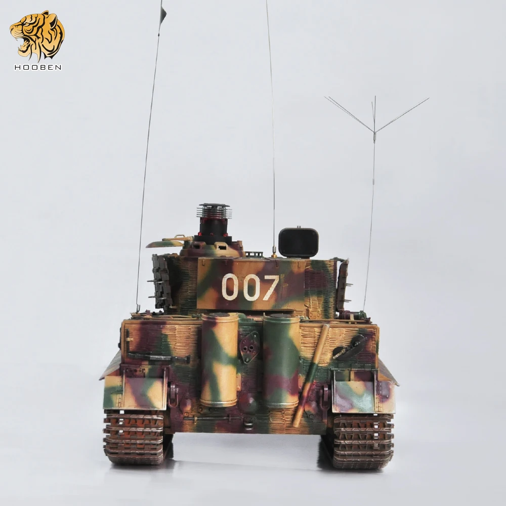 HOOBEN 1:16 немецкий Tiger I Late Wittmann RC Танк RTR мастер камуфляж погодование + фигурка