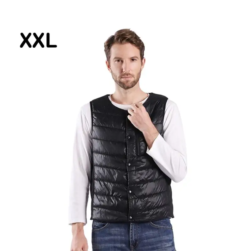 Нагревательный жилет с умным управлением через приложение, моющийся, с usb зарядкой, с подогревом, одежда из графенового углеродного волокна, куртка с подогревом - Цвет: XXL Men