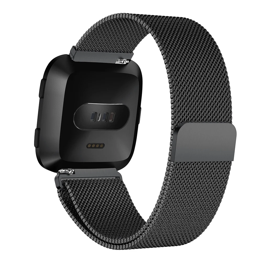 Подходит для Fitbit Versa Lite Milanese Сплит магнитный ремешок из нержавеющей стали