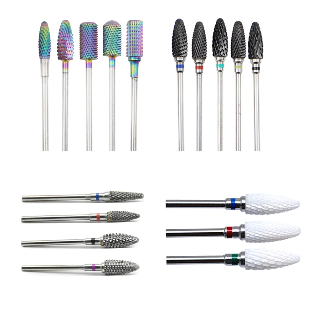 18 Type Ceramic Carbide Tungsten Nail Drill Bit For Electric Manicure Milling Cutter Suitable All Machines | Красота и здоровье