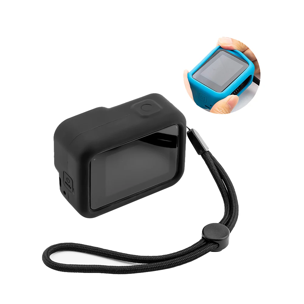 Для Go Pro аксессуары чехол для экшн-камеры защитный силиконовый чехол для GoPro Hero 8 черный/синий Hero camera
