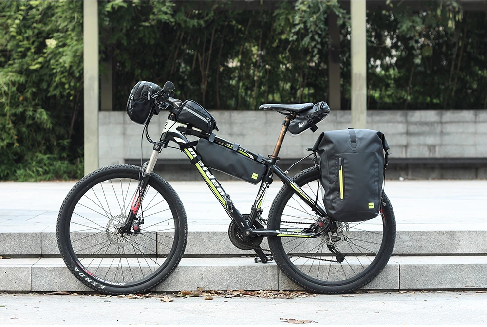 Cheap 25L-27L Waterproof Bike Bag MTB Road Bike Bicycle Rear Rack Pannier Bag Cycling Rear Seat Bag Shoulder Bag Bike Accessories 45