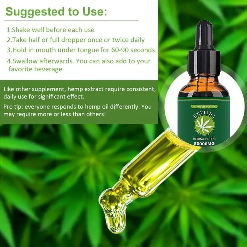 30 ml 50000 mg Contains cbd Organic Hemp Seed Oil Sleep Aid Anti Stress Extract Drops for Pain Anxiety &amp Relief | Красота и