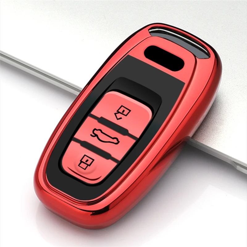 奥迪B款钥匙套实拍白底图_11