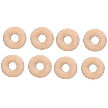 

Beech Wood Bag Clips Bag Sealer Doughnut Shaped Gadgets Snacks Food Clip Kitchen Storage Kitchen Tools,8 Pack