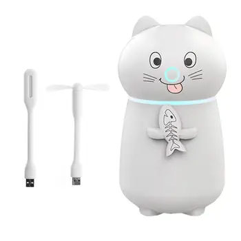 

Cute Pet Air Humidifier Purifier Ultrasonic Mist Maker with LED Light USB Fan