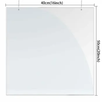 

2 Sizes Safety Counter Screens Home Decoration Transparent Protection Sneeze Guard Shield Hanging Cashier Protection