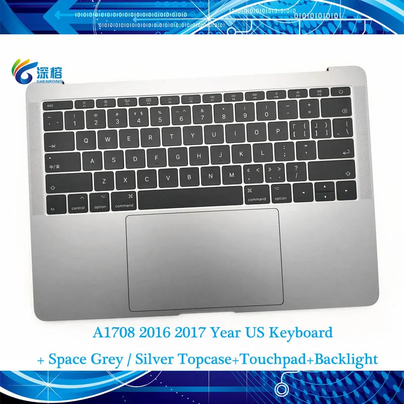 Оригинальный 13 3 &quotA1708 Topcase космический серый серебристый США клавиатура трекпад