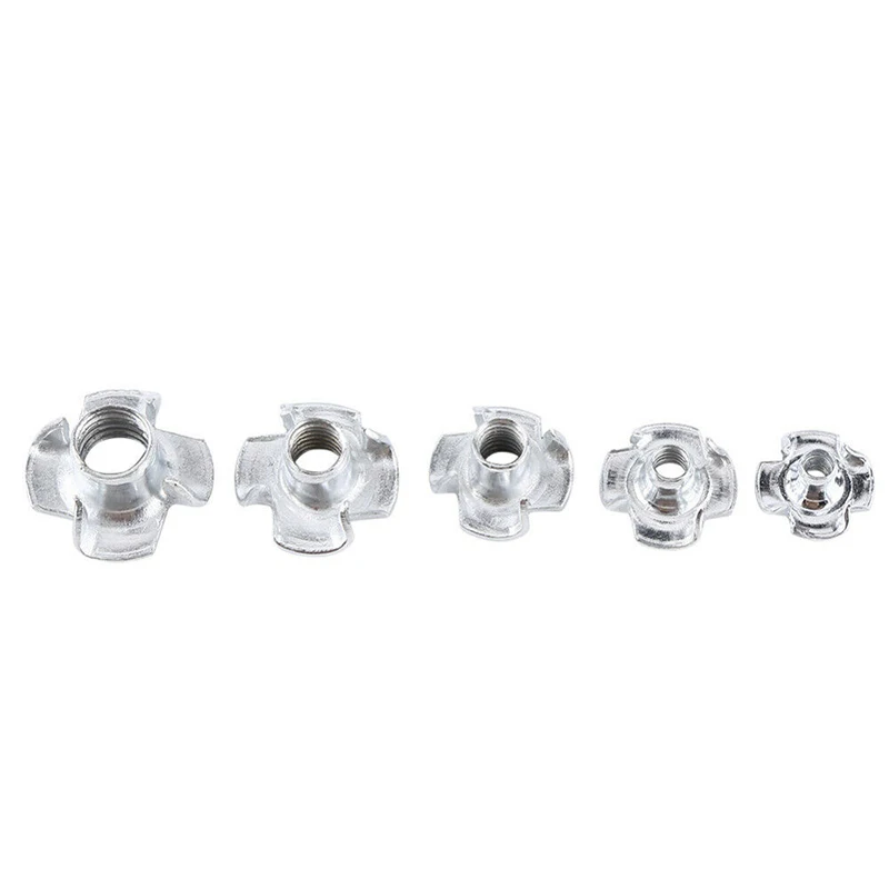120pcs/set High Strength and Hardness T Nuts 304 Stainless Steel Thread Drive-in Nuts Metric T-nuts M3 M4 M5 M6 M8