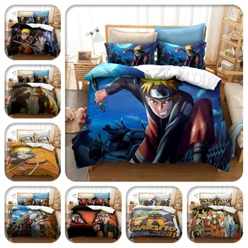 

Hot Sale NARUTO 3d Bedding Set Pain Uzumaki Naruto Hatake Kakashi Cartoon Character Printed Duvet Cover Set Pillowcase King Size