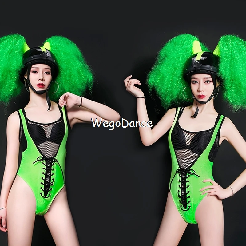New Sexy Women Dance Bar Ds Bodysuit Nightclub Dj Gogo Lead Dancer Singer Clothing Clothes Fluoresc