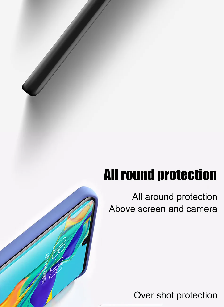 Удобный на ощупь силиконовый чехол для телефона huawei p30 p20 lite mate 20 30 10 Pro Чехол для huawei y9 y7 prime y6 p smart чехол