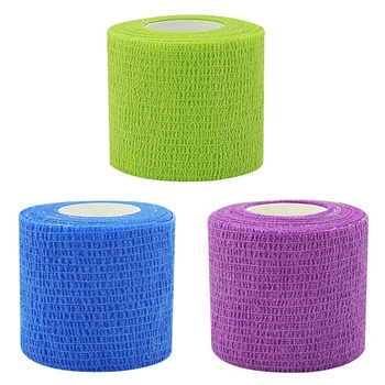 

Colorful Sport Self Adhesive Elastic Bandage Wrap Tape 4.5m Elastoplast For Knee Support Pads Finger Ankle Palm Shoulder Relief
