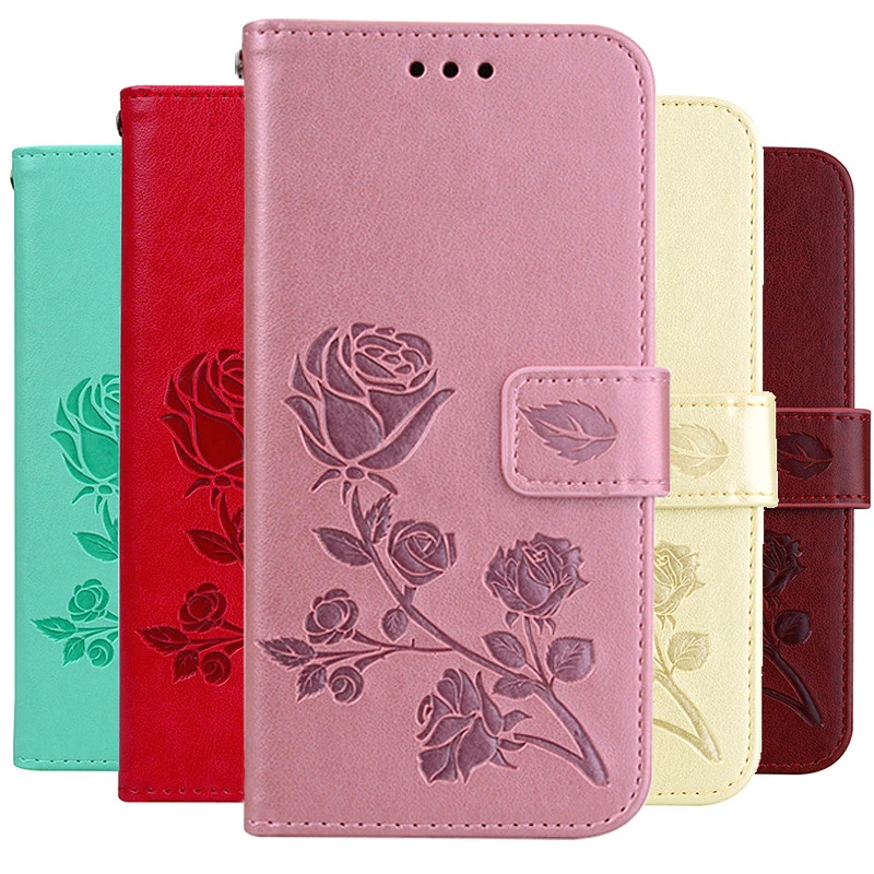 iphone pouch with strap Case For Huawei Y5 2017 Case Flower Wallet Leather Flip Case For Huawei Y6 2017 MYA-L03 U29 L23 L41 L22 Y5III Stand Cover Coque arm pouch for phone