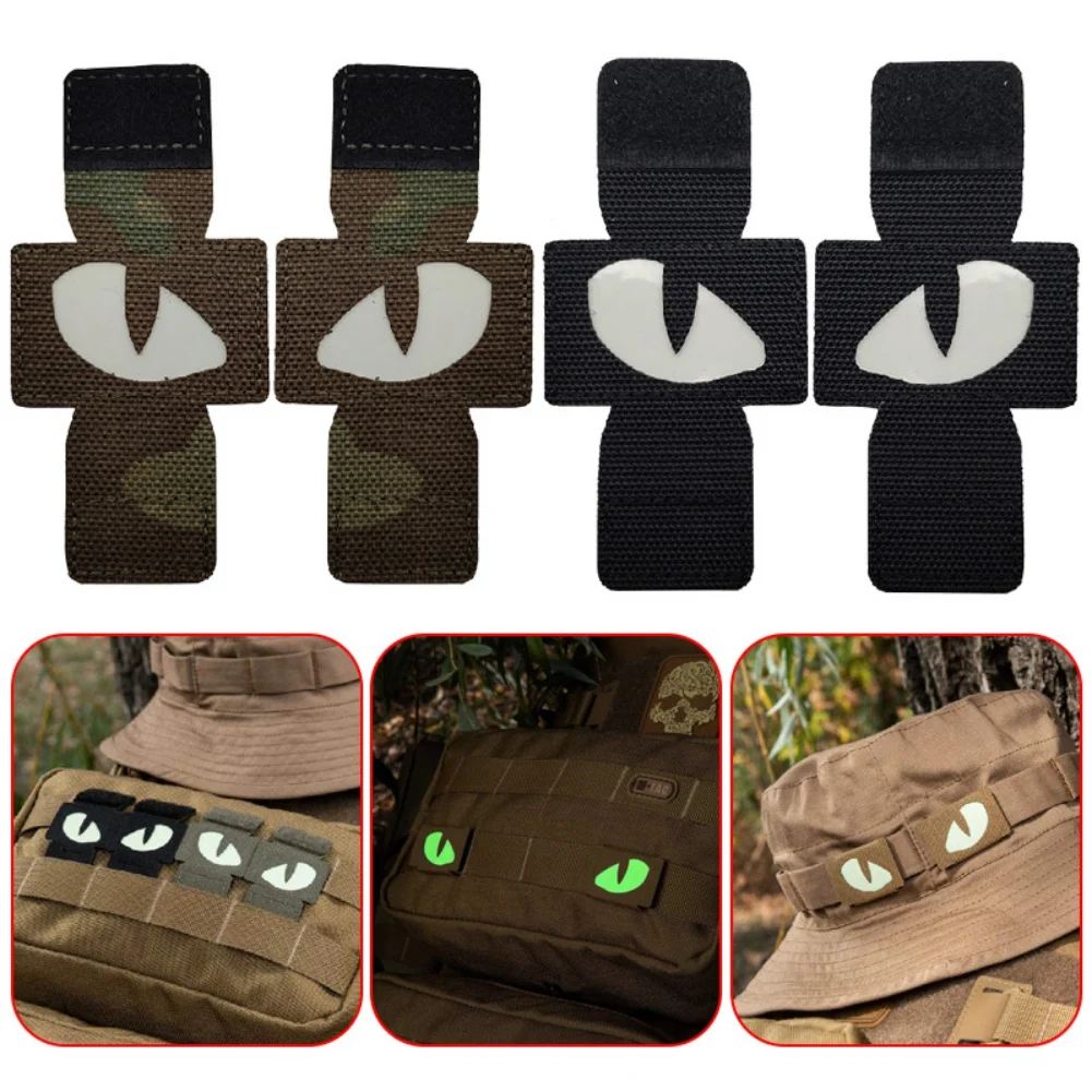

Уличные тактические нашивки с нашивкой «кошачий глаз», боевыми застежками-крючками, отражающими в тени