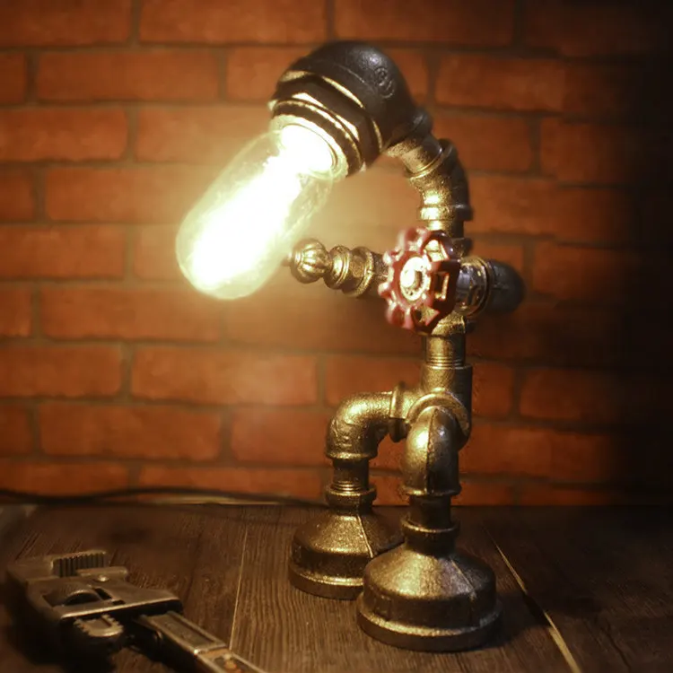 Industrial style retro American student dormitory children's bedroom living room bedside bar plug-in household table lamp | Лампы и