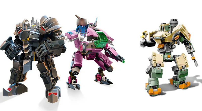 

NEW Compatible lepining Overwatching 75973 75974 Games D.Va & Reinhardt Building Blocks Bricks Toys Gifts for Kids Children