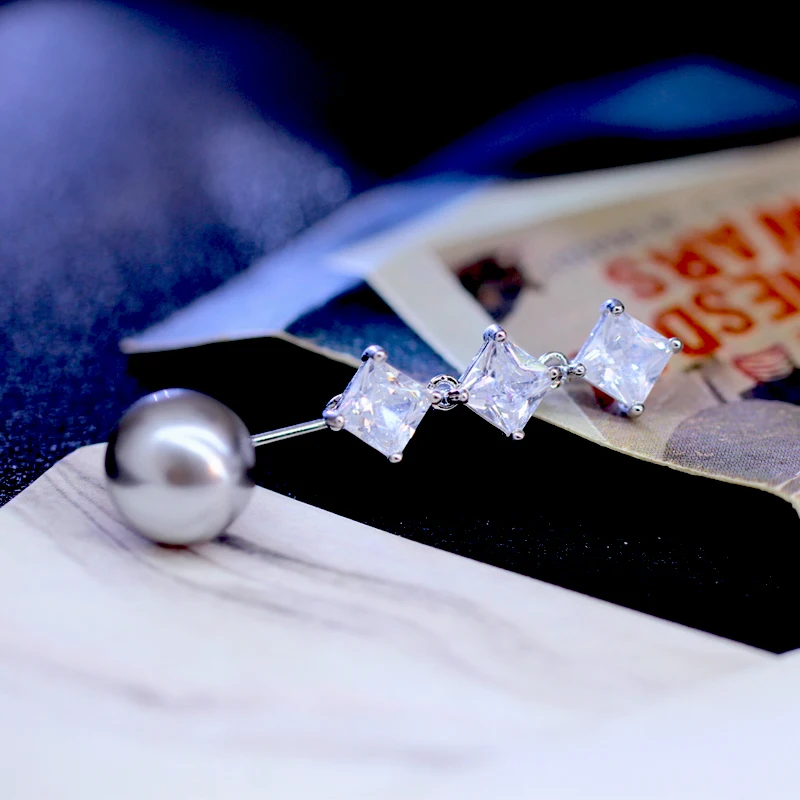 KingDeng Циркон Броши Эмаль Pin Женщины Моды Ювелирные Изделия Bling Роскошные Медные Персонализированные Рождество Отворотом Pin Жемчуг Подарки Партия