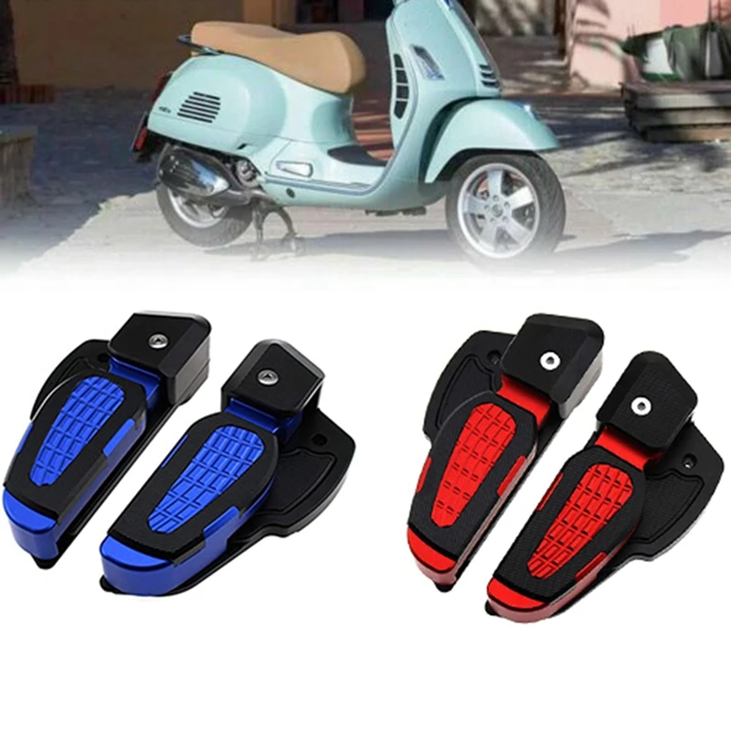 Motorcycle Rear Passenger Foot Peg Steps Foldable Pedal for Vespa Primavera Sprint 150 2018Foot