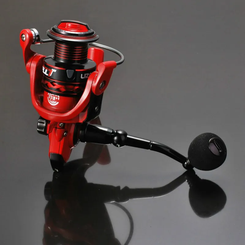

Left / Right Hand Exchangeable Stream 13+ 1 Ball Bearings Spinning Fishing Reel AST500-6000 Series Steel Plate Strong Anti-Rust