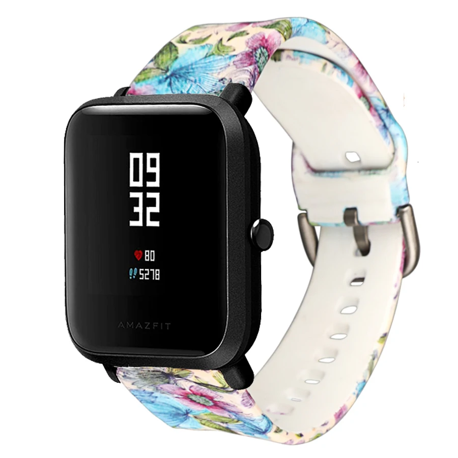 Применимый силиконовый ремешок Xiaomi Huami Amazfit Bip для Xiaomi Amazfit Bip/GTR 42 мм сменный силиконовый ремешок для часов