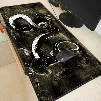 

XGZ Chinese Dragon Extra Large Mouse Pad Gaming Keyboard Mousepad Anti-slip Natural Rubber with Locking Edge Table Mat for CSGO