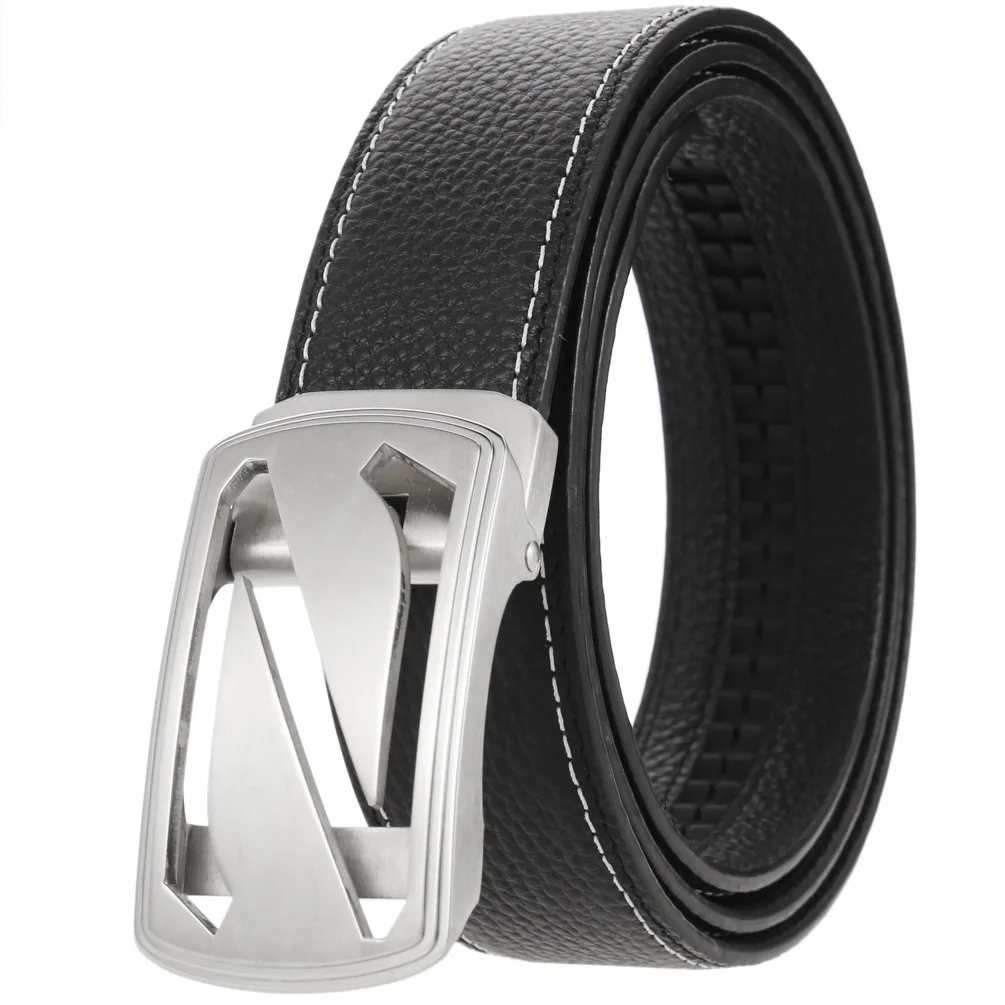 

2022 fashion high quality new stainless steel men's first layer belt casual belt women luxury designer brand Automatic buckle