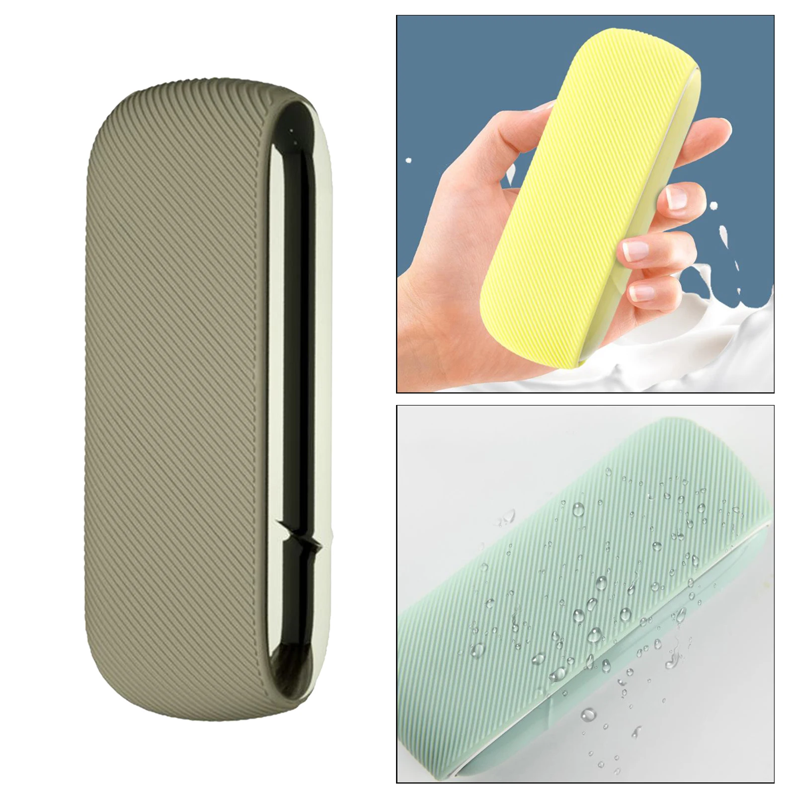 Twill Durable Soft Texture Case for IQOS 3.0 Protective Silicone Rubber Sleeve Cover Shield Wrap 