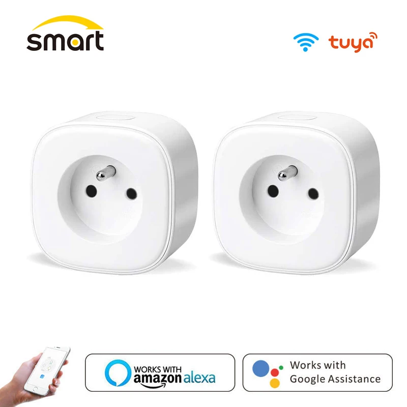 16A FR Belgium Smart Plug Socket WiFi Wireless Switch 220V Power Outlet
