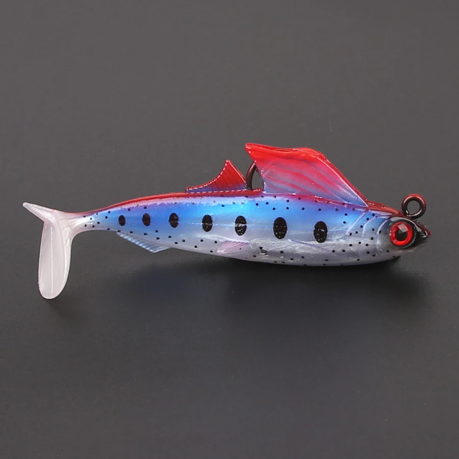 ARDEA soft lure with jig head soft plastic lure 85mm 11.6g lead lure soft tail lure soft lure perch lure