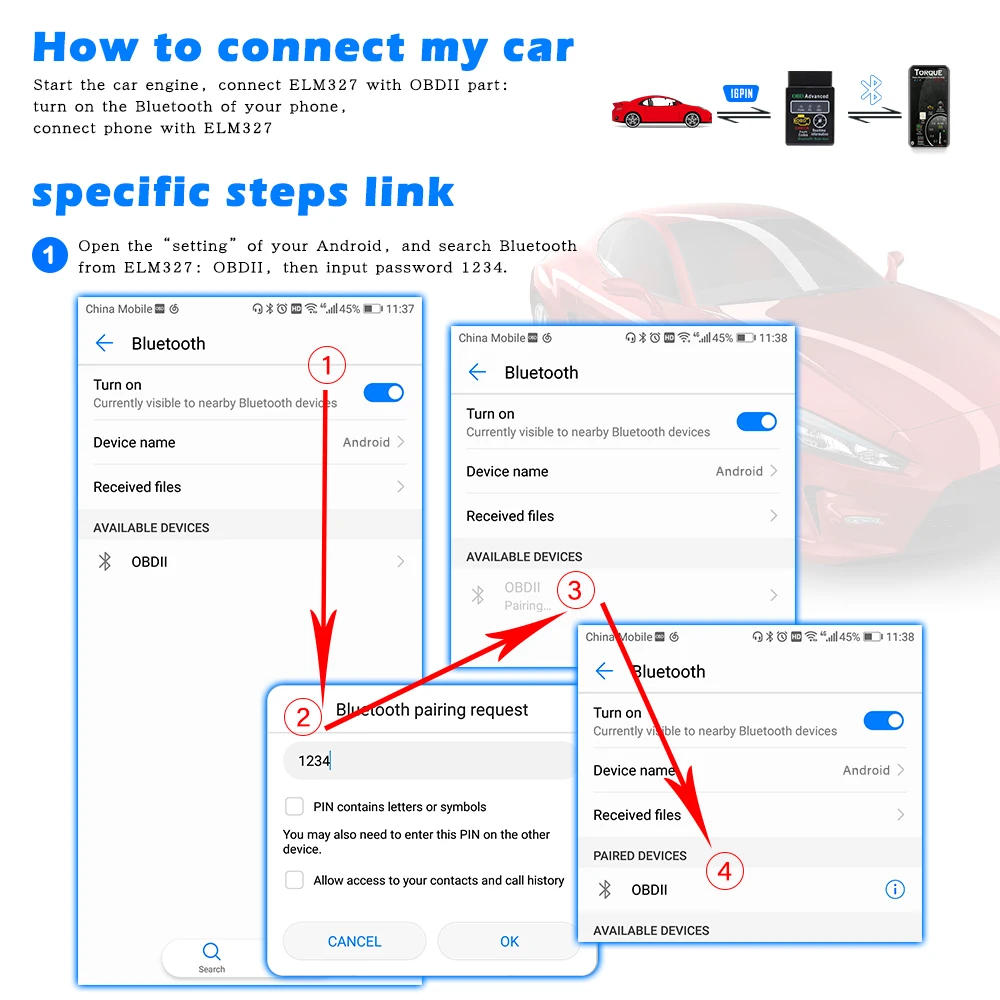 ELM327 V1.5 PIC18F25K80 OBD2 Bluetooth сканер для Android ELM 327 V1.5 HH OBDII OBD 2 Автомобильный диагностический автоматический инструмент считыватель кода 1,5