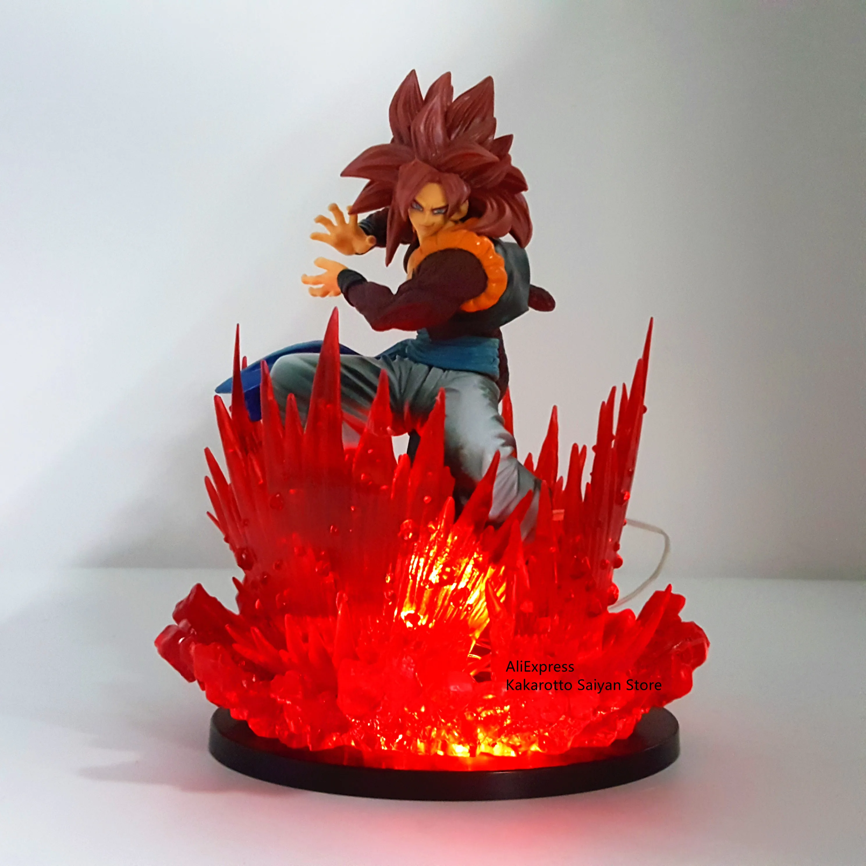 Dragon Ball Z Gogeta Super Saiyan Led power Effect Фигурки игрушки Dragon Ball Супер аниме Kamehameha фигурка DBZ Brinquedos