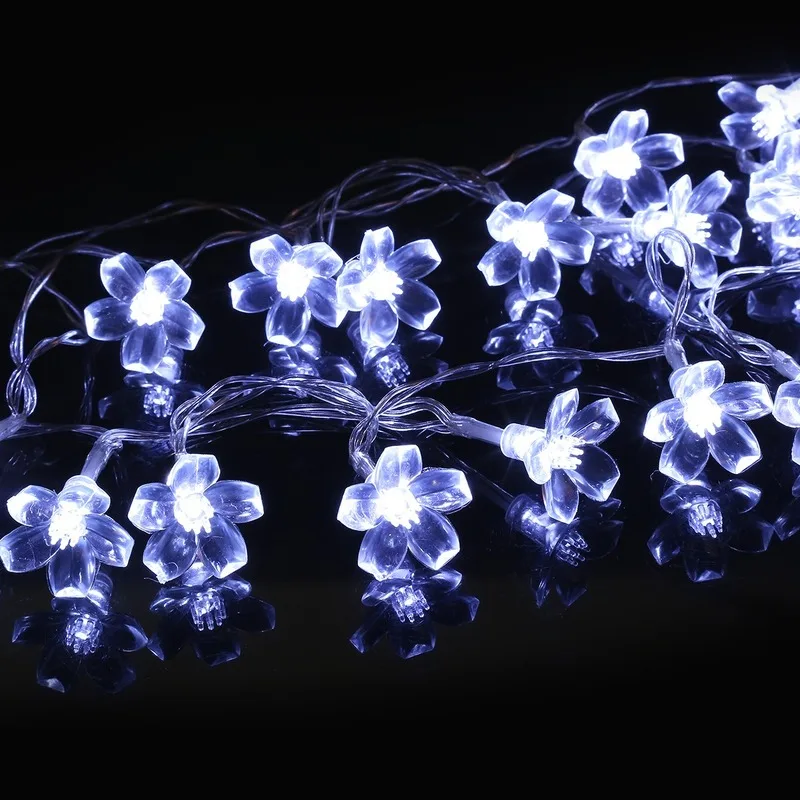 

1.2 M 10-Head Plum Blossom Cell Box LED Lighting Chain Holiday Party Indoor Courtyard Decorative String Lights Lighting Chain
