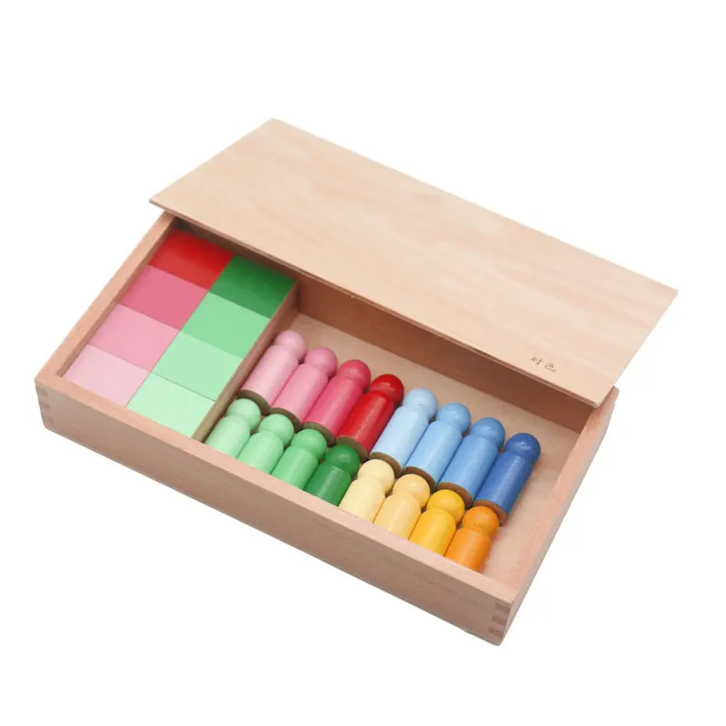 

Montessori Sensory Teaching Aids Wood Children Intelligence Development Color Cognitive Toy Early Education Toy Montessori Color