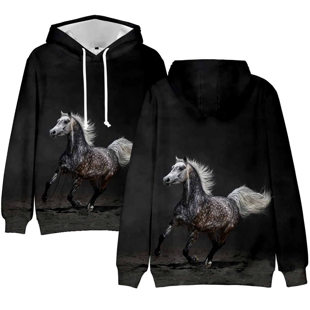 horse print hoodies